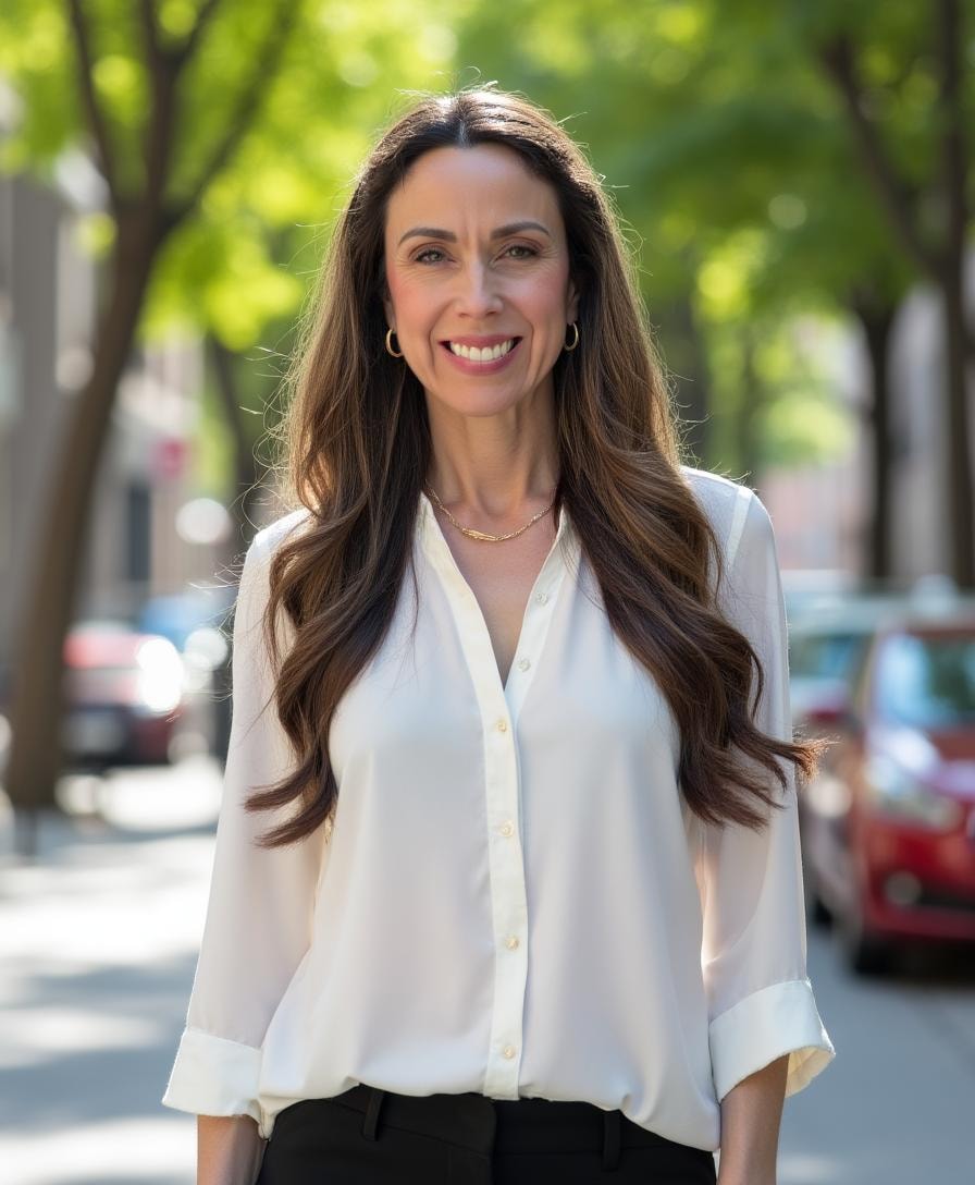 Brit, founder of Gospel Girls Ministries, smiling portrait
